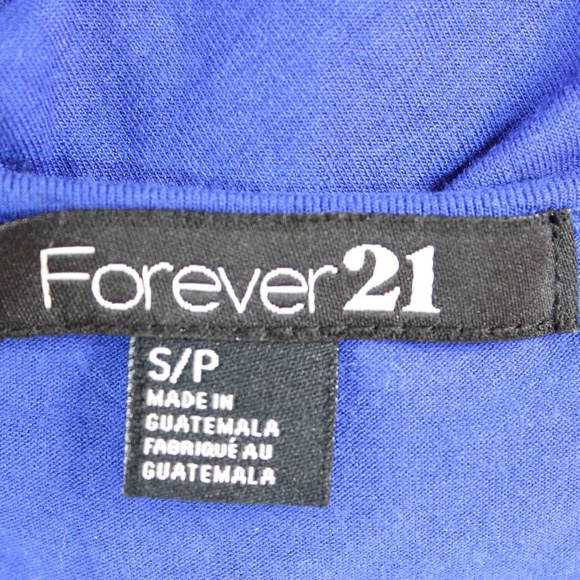 Forever 21 Blue Dress Cold Shoulder Above Knee S - Picture 5 of 5